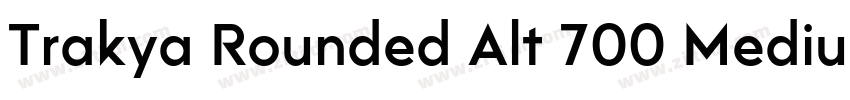 Trakya Rounded Alt 700 Medium字体转换